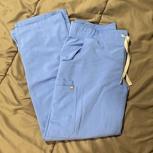Kade FIGS Ceil blue scrub pants